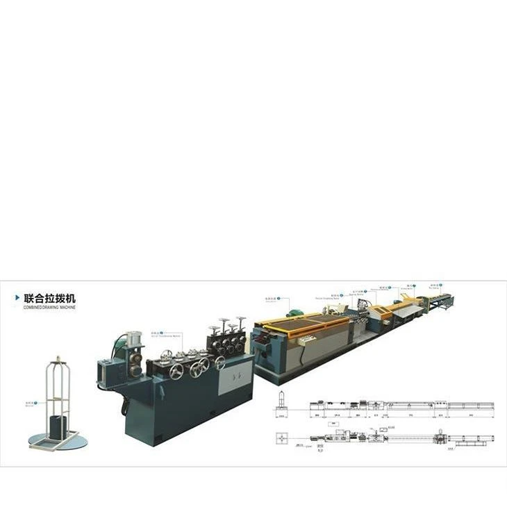 Machine à tréfiler combinée à fil d'acier